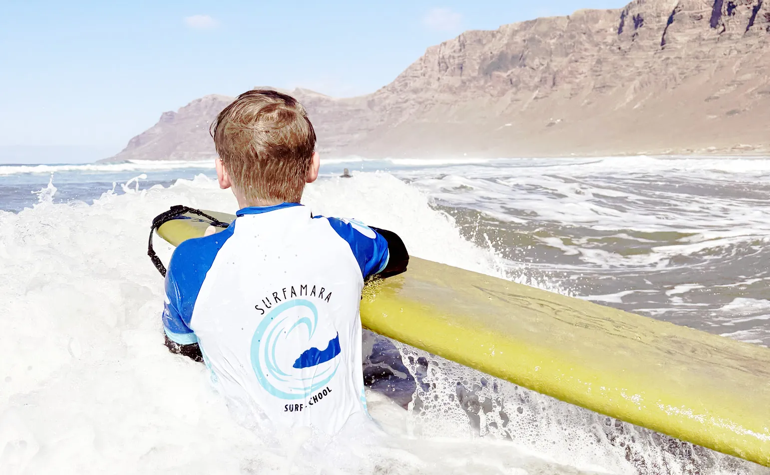 Surf lesson in Famara